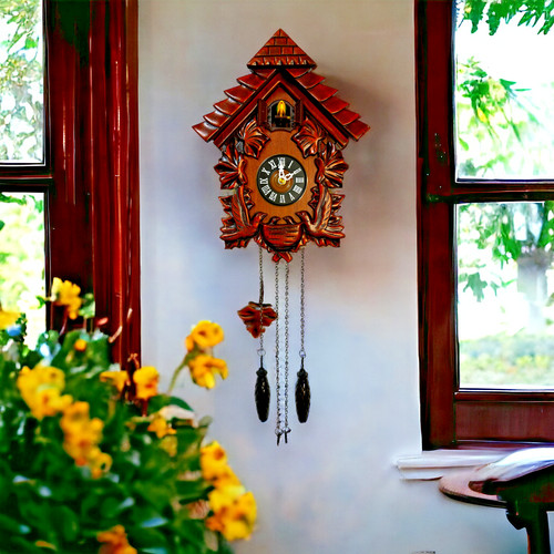 Cuckoo clock wall - wall, wooden