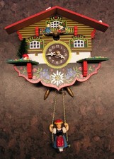 CUCKOO CLOCK SWINGING GIRL -