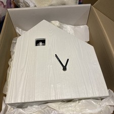  white/silver Cuckoo  Clock